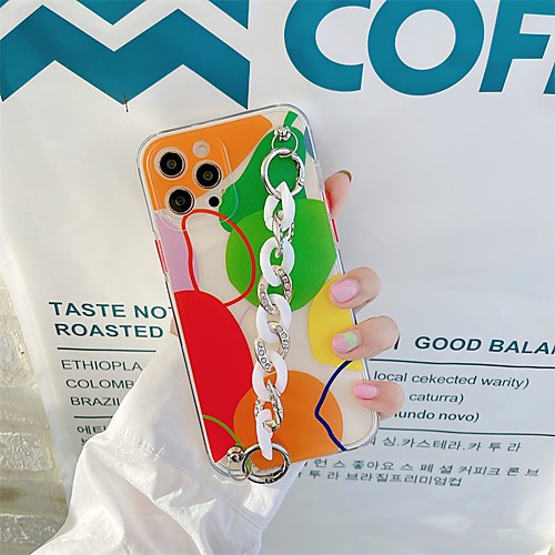 

Phone Case For Apple Back Cover iPhone 12 Pro Max 11 SE 2020 X XR XS Max 8 7 Shockproof Dustproof Geometric Pattern TPU