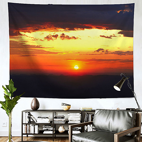 

Sunset Wall Tapestry Art Decor Blanket Curtain Hanging Home Bedroom Living Room Decoration Polyester