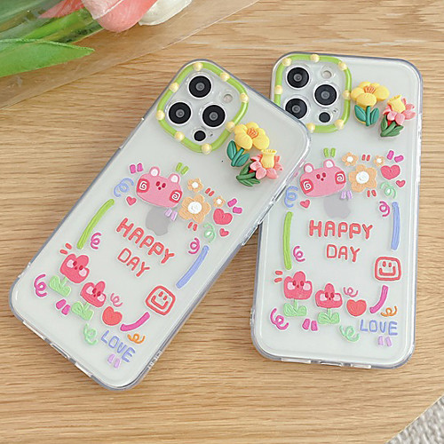 

Phone Case For Apple Back Cover iPhone 12 Pro Max 11 SE 2020 X XR XS Max 8 7 Shockproof Dustproof Cartoon TPU