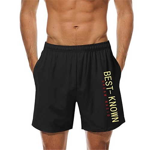 

Men's Casual Casual Daily Shorts Pants Graphic Knee Length Black