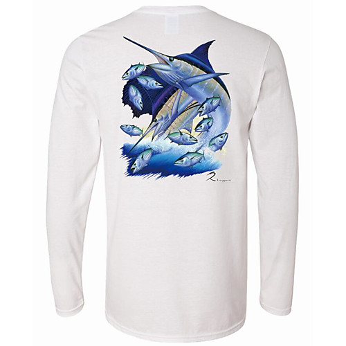 

CAWANFLY Men's Fishing Shirt Outdoor Long Sleeve UPF50 UV Protection Quick Dry Lightweight Breathable Top Autumn / Fall Spring Summer Athleisure Fishing Camping & Hiking White / Micro-elastic