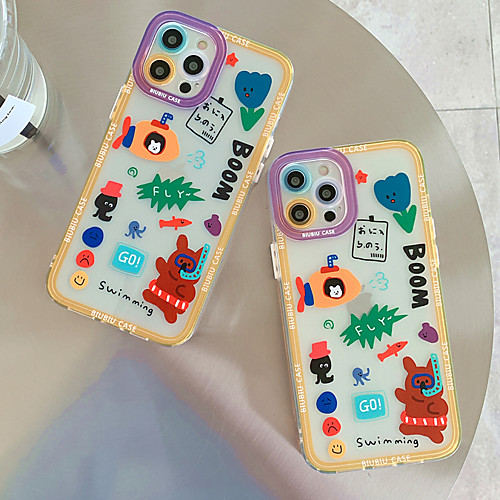 

Phone Case For Apple Back Cover iPhone 12 Pro Max 11 SE 2020 X XR XS Max 8 7 Shockproof Dustproof Graphic TPU