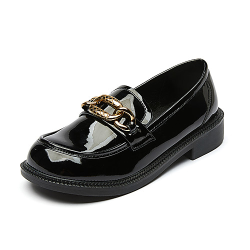 

Women's Loafers & Slip-Ons Flat Heel Round Toe Booties Ankle Boots Daily Home Leather Cowhide Solid Colored Black