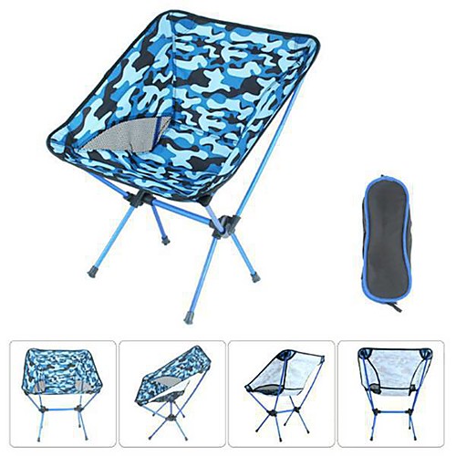 

Camping Chair Portable Ultra Light (UL) Multifunctional Foldable Aluminum Alloy for 1 person Fishing Beach Camping Traveling Autumn / Fall Winter White Red Blue Orange / Breathable / Comfortable