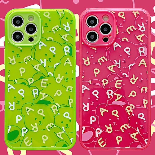 

Phone Case For Apple Back Cover iPhone 12 Pro Max 11 SE 2020 X XR XS Max 8 7 Shockproof Dustproof Cartoon Geometric Pattern Animal TPU