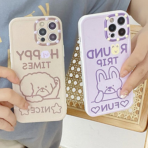 

Phone Case For Apple Back Cover iPhone 12 Pro Max 11 SE 2020 X XR XS Max 8 7 Shockproof Dustproof Cartoon Geometric Pattern TPU