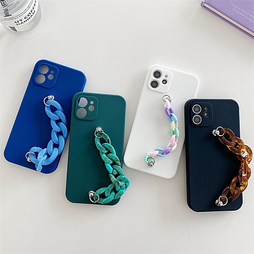 

Phone Case For Apple Back Cover iPhone 12 Pro Max 11 SE 2020 X XR XS Max 8 7 Shockproof Dustproof Solid Colored TPU