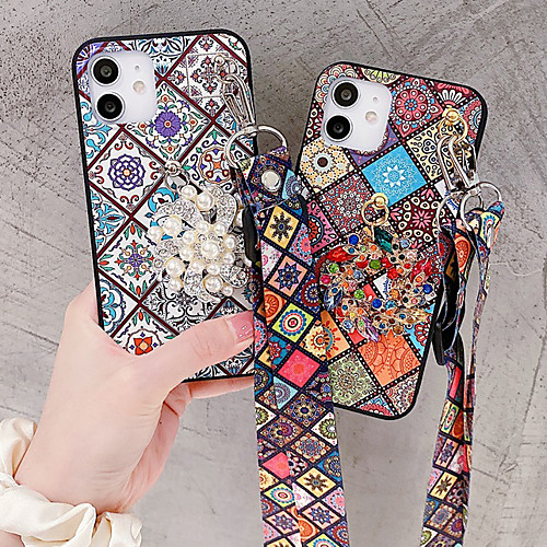 

Phone Case For Apple Back Cover iPhone 12 Pro Max 11 SE 2020 X XR XS Max 8 7 Shockproof Dustproof Geometric Pattern TPU