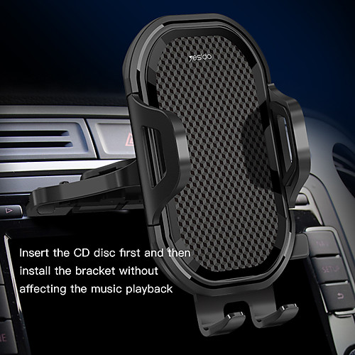 

Phone Holder Stand Mount Car Car Holder Phone Holder Buckle Type Adjustable Silicone ABS Phone Accessory iPhone 12 11 Pro Xs Xs Max Xr X 8 Samsung Glaxy S21 S20 Note20