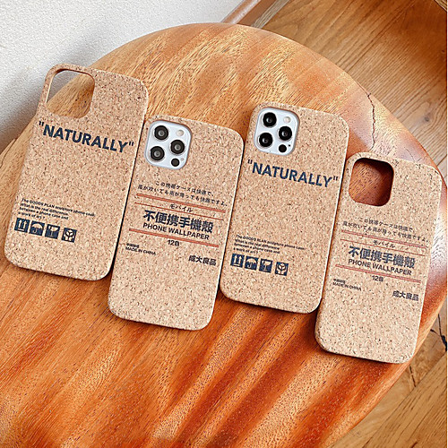 

Phone Case For Apple Back Cover iPhone 12 Pro Max 11 SE 2020 X XR XS Max 8 7 Shockproof Dustproof Wood Grain TPU