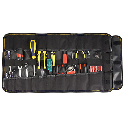 

Changshengke Reel Type Multi-function Tool Kit Electrician Package Home Appliance Repair Kit Thickened Canvas Storage Tool Roll Package Tool Storage & Organization