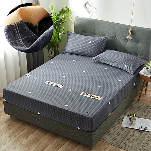 

1PC Soft Printed Fitted Sheet With Elastic Band Bed Sheet Cover (No Pillowcases)Full Queen King Size Dropshipping
