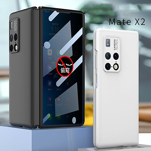 

Phone Case For Huawei Full Body Case Huawei Mate X2 Shockproof Frosted Solid Colored Tempered Glass