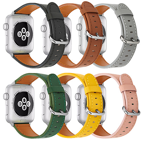 

Smart Watch Band for Apple iWatch 1 pcs Classic Buckle Business Band PU Leather Replacement Wrist Strap for Apple Watch Series SE / 6/5/4/3/2/1