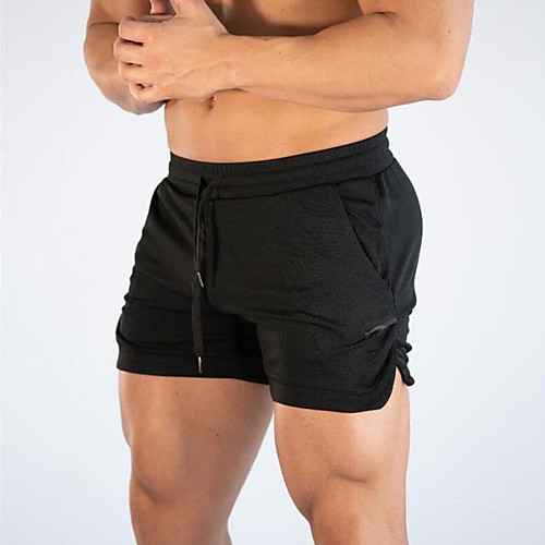 

Men's Sporty Outdoor Shorts Training Sports & Outdoor Daily Wear Gym Shorts Pants Solid Colored Short Drawstring Yoga Short Blue Gray Khaki Royal Blue White