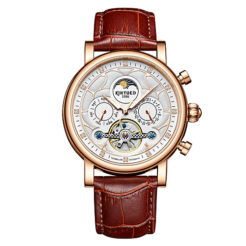 

Men's Mechanical Watch Analog Automatic self-winding Sporty Casual Calendar / date / day Shock Resistant Moon Phase