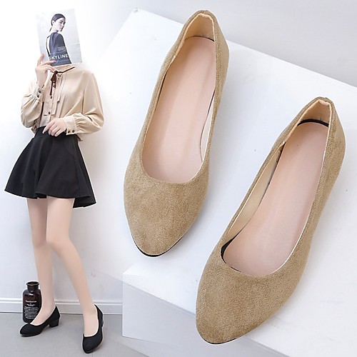 

Women's Heels High Heel Pointed Toe Party Wedding PU Solid Colored Camel Khaki Black