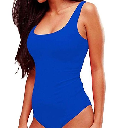 

Women's Plus Size Bodysuit Plain Square Neck Sexy Tops Blue Purple Khaki