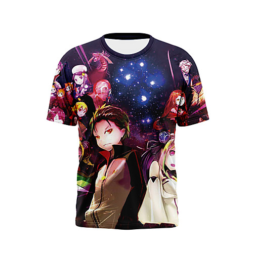

Inspired by A different world from scratch Cosplay Anime Cartoon 100% Polyester Print 3D Harajuku Graphic T-shirt For Women's / Men's
