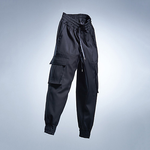 

Men's Cargo Sports Outdoor Sports Casual Sports Pants Tactical Cargo Pants Solid Color Full Length Patchwork ArmyGreen Grey Black