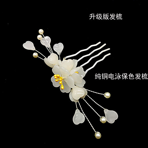 

upgraded version series of ancient style hair comb, fresh fairy beauty flower hair insert, wild hanfu headdress, original design hairpin