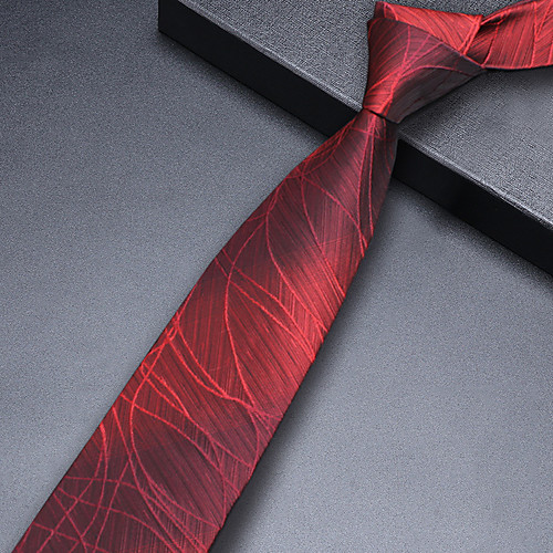 

Men's Party Necktie - Print / Solid Colored Knitting