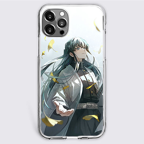 

Demon Slayer: Kimetsu no Yaiba Cartoon Characters Phone Case For Apple iPhone 12 Pro Max 11 SE 2020 X XR XS Max 8 7 Unique Design Protective Case Shockproof Dustproof Back Cover TPU