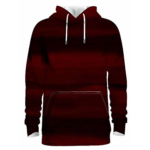 

Men's Pullover Hoodie Sweatshirt Graphic Abstract 3D Hooded Daily 3D Print Basic Hoodies Sweatshirts Long Sleeve Black