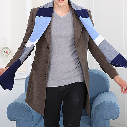 

Men's Rectangle Scarf Daily As Per Picture Scarf Lattice