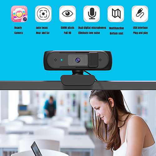 

1080p Hd Usb Conference Webcam With Built-in Microphone Web Video Conference Camera For Laptop Desktop Pc