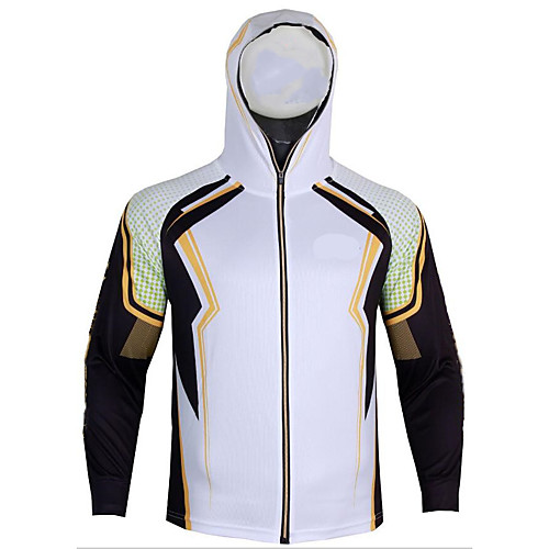 

CAWANFLY Men's Hoodie Jacket Fishing Jacket Outdoor Long Sleeve UPF50 UV Protection Quick Dry Waterproof Zipper Lightweight Jacket Top Autumn / Fall Spring Summer Athleisure Fishing Camping & Hiking