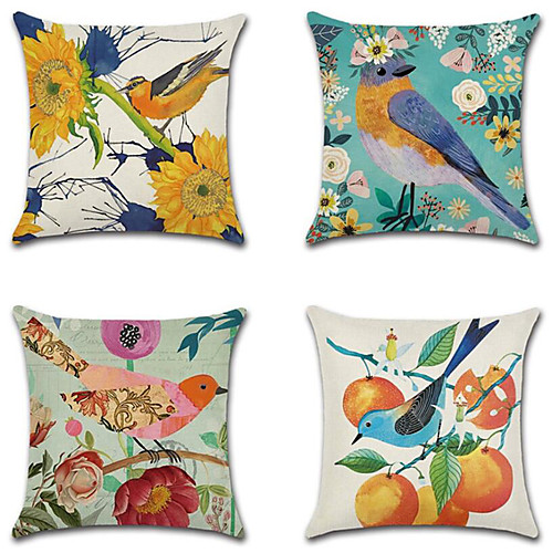 

Double Side Cushion Cover 1PC Soft Decorative Square Throw Pillow Cover Cushion Case Pillowcase for Bedroom Livingroom Superior Quality Machine Washable Outdoor Cushion for Sofa Couch Bed Chair