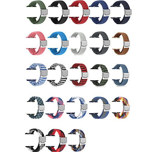 

Smart Watch Band for Apple iWatch 1 pcs Sport Band Modern Buckle Canvas Replacement Wrist Strap for Apple Watch Series SE / 6/5/4/3/2/1