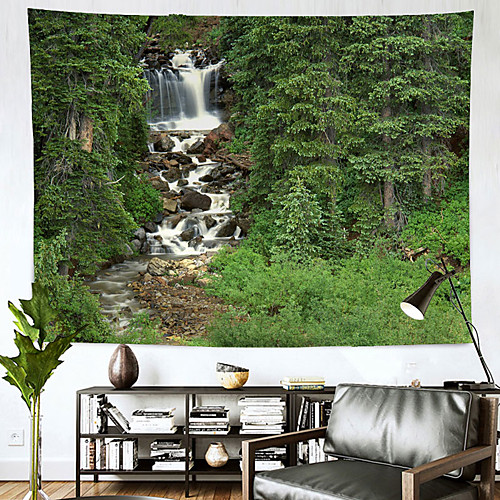 

Landscape Wall Tapestry Art Decor Blanket Curtain Hanging Home Bedroom Living Room Decoration Waterfall