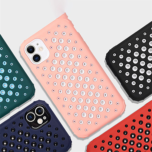 

Phone Case For Apple Back Cover iPhone 12 Pro Max 11 SE 2020 X XR XS Max 8 7 Shockproof Dustproof Solid Colored TPU