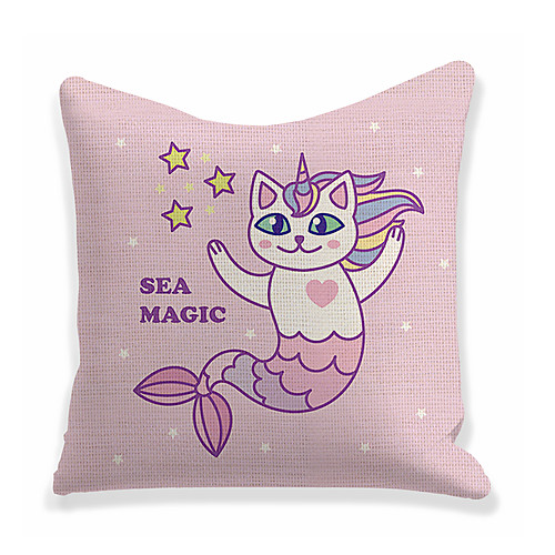 

Mermaid Double Side Cushion Cover 1PC Soft Decorative Square Throw Pillow Cover Cushion Case Pillowcase for Bedroom Livingroom Superior Quality Machine Washable Outdoor Cushion for Sofa Couch Bed Chair