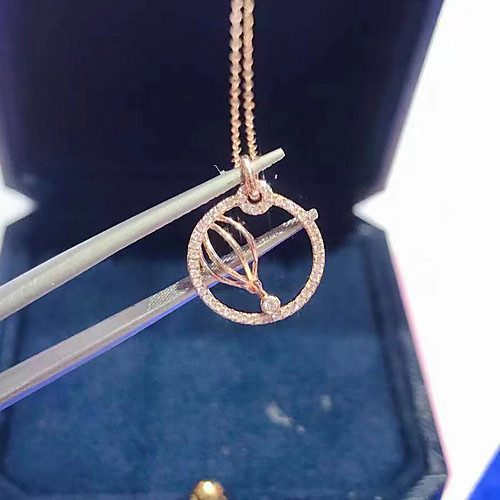 

Women's Clear AAA Cubic Zirconia Pendant Necklace Zodiac Artistic Unique Design Fashion Brass Rose Gold 50 cm Necklace Jewelry 1pc For Street Gift Birthday Party Festival