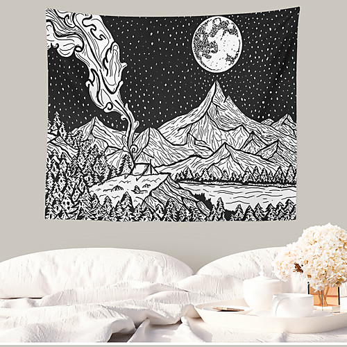 

Mountain Wall Tapestry Art Decor Blanket Curtain Hanging Home Bedroom Living Room Decoration Polyester