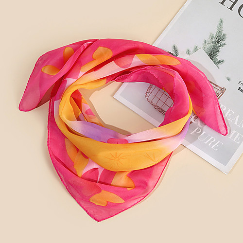 

Women's Square Scarf Holiday Multi-color Scarf Floral