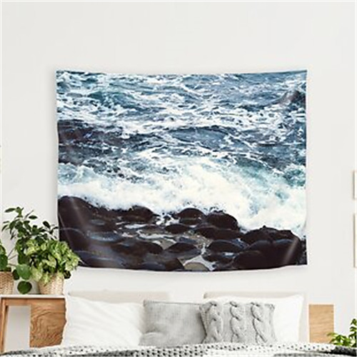 

Ocean Wall Tapestry Art Decor Blanket Curtain Hanging Home Bedroom Living Room Decoration