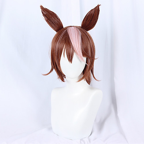 

Cosplay Cosplay Cosplay Wigs Women's With Ponytail 55 inch Heat Resistant Fiber Dry Dark Brown Adults' Anime Wig