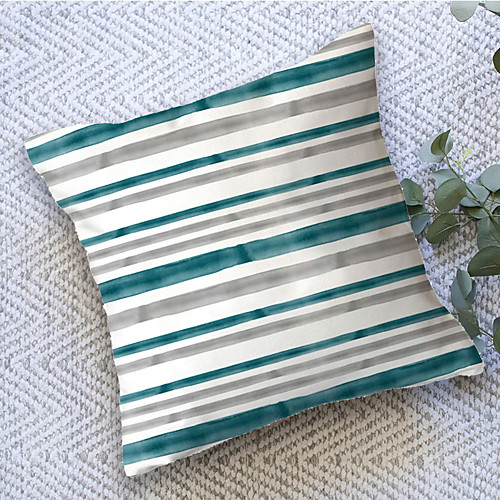 

Stripe Double Side Cushion Cover 1PC Soft Decorative Square Throw Pillow Cover Cushion Case Pillowcase for Bedroom Livingroom Superior Quality Machine Washable Outdoor Cushion for Sofa Couch Bed Chair