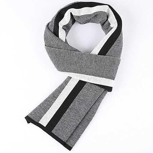 

Men's Rectangle Scarf Daily As Per Picture Scarf Striped