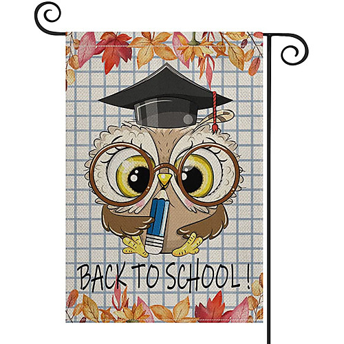 

Welcome Back to School Garden Flag Double Sided Outdoor Holidays Yard Flag Holidays Vertical Flags