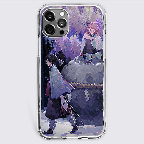 

Demon Slayer: Kimetsu no Yaiba Cartoon Characters Phone Case For Apple iPhone 12 Pro Max 11 SE 2020 X XR XS Max 8 7 Unique Design Protective Case Shockproof Dustproof Back Cover TPU