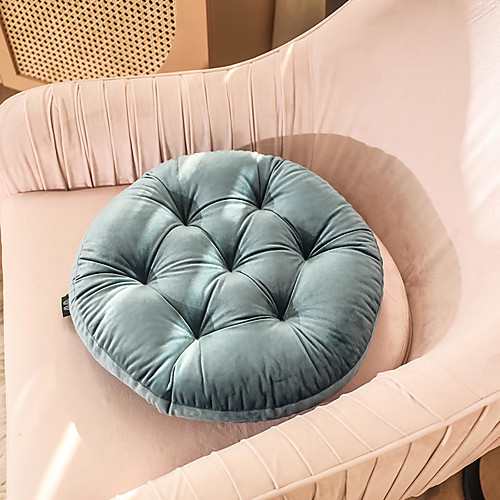 

Seat Cushion European Style Light Luxury Style Velvet Round Chair Cushion Home Office Seat Bar Dining Chair Seat Pads Garden Floor Cushion