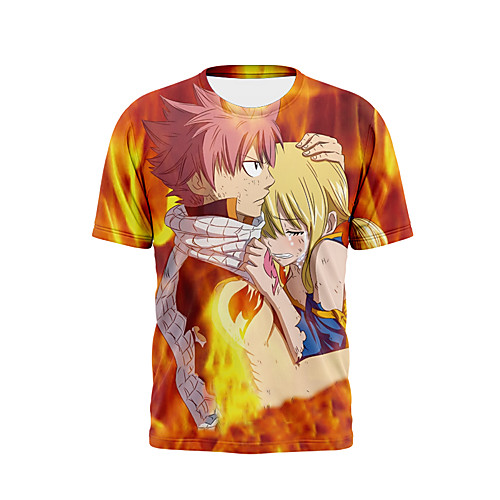 

Inspired by Fairy Tail Cosplay Anime Cartoon 100% Polyester Print 3D Harajuku Graphic T-shirt For Women's / Men's