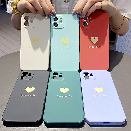 

Phone Case For Apple Back Cover iPhone 12 Pro Max 11 SE 2020 X XR XS Max 8 7 Shockproof Dustproof Graphic Solid Colored TPU