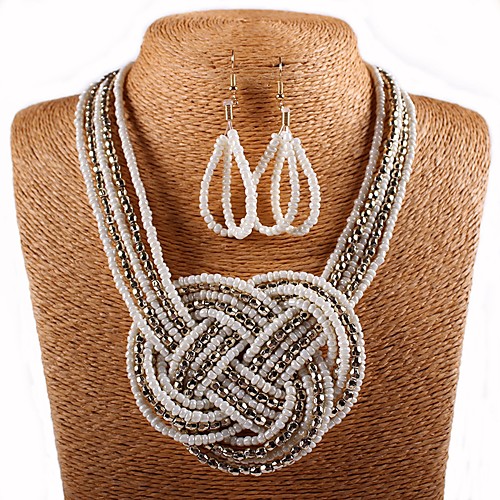 

Women's Jewelry Set Braided Stylish Artistic Fashion Shell Earrings Jewelry White / Black For Gift Formal Festival