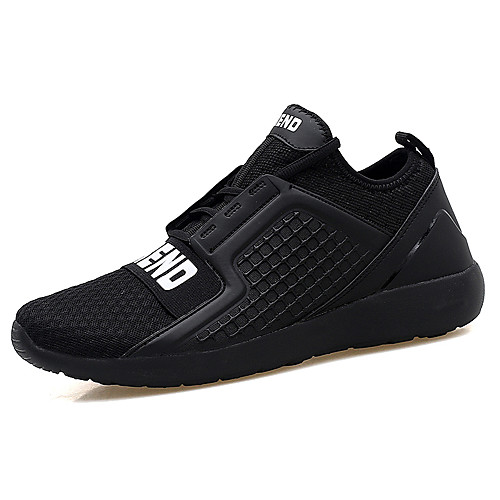 

Men's Trainers Athletic Shoes Sporty Look Sporty Casual Preppy Athletic Daily Walking Shoes Mesh PU Breathable Non-slipping Wear Proof Red White Black Fall Winter